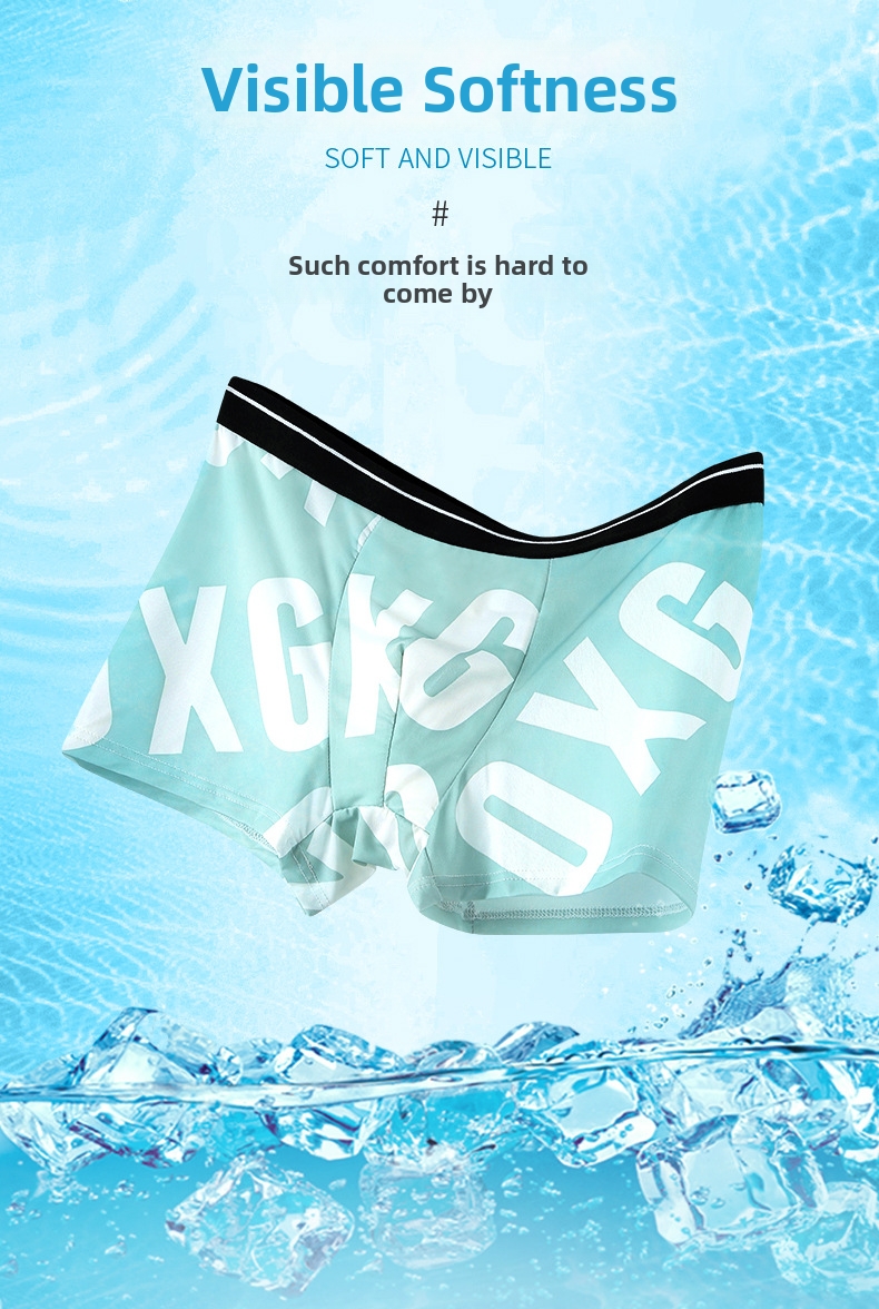 Herren Boxer Briefs Aus Eisseide Atmungsaktive Trunks Bedruckt_voghion.com