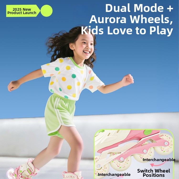 Children's Roller Skates Beginners Inline Skates For Boys And Girls With Integrated Frame Professional Sports Outdoor Equipment_voghion.com