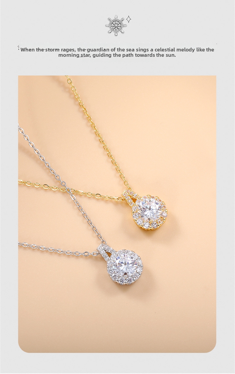 Set collana e orecchini girasole placcato oro con zirconi_voghion.com
