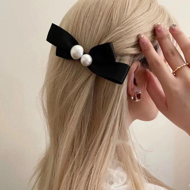 Women's Simple Style Bow Knot Cloth Hair Clip display picture 2