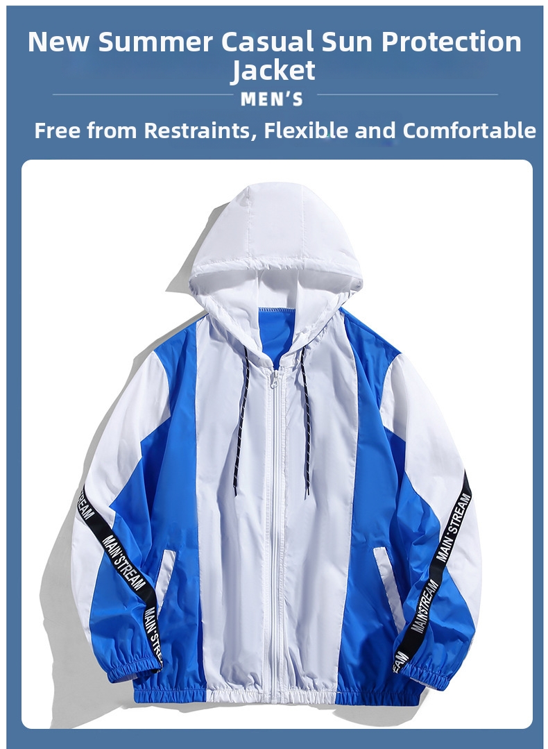 Blusão corta-vento masculino secagem rápida proteção uv pesca_voghion.com
