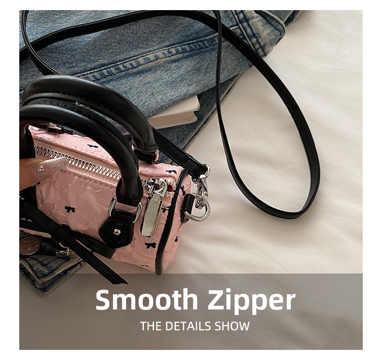 Mini boston handtas met strik van seersucker voor kinderen_voghion.com