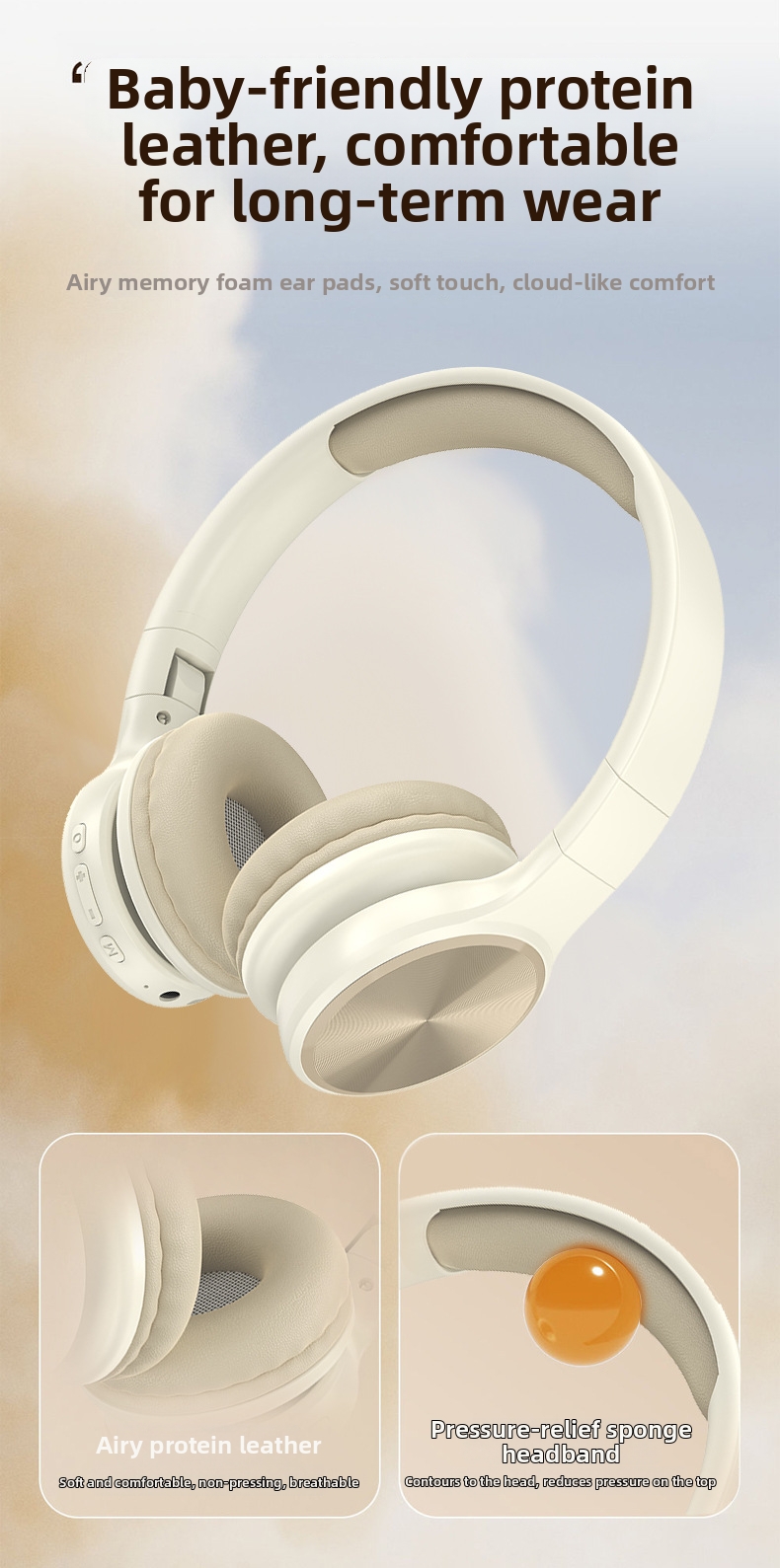 Cuffie bluetooth wireless per gaming e ascolto di musica_voghion.com