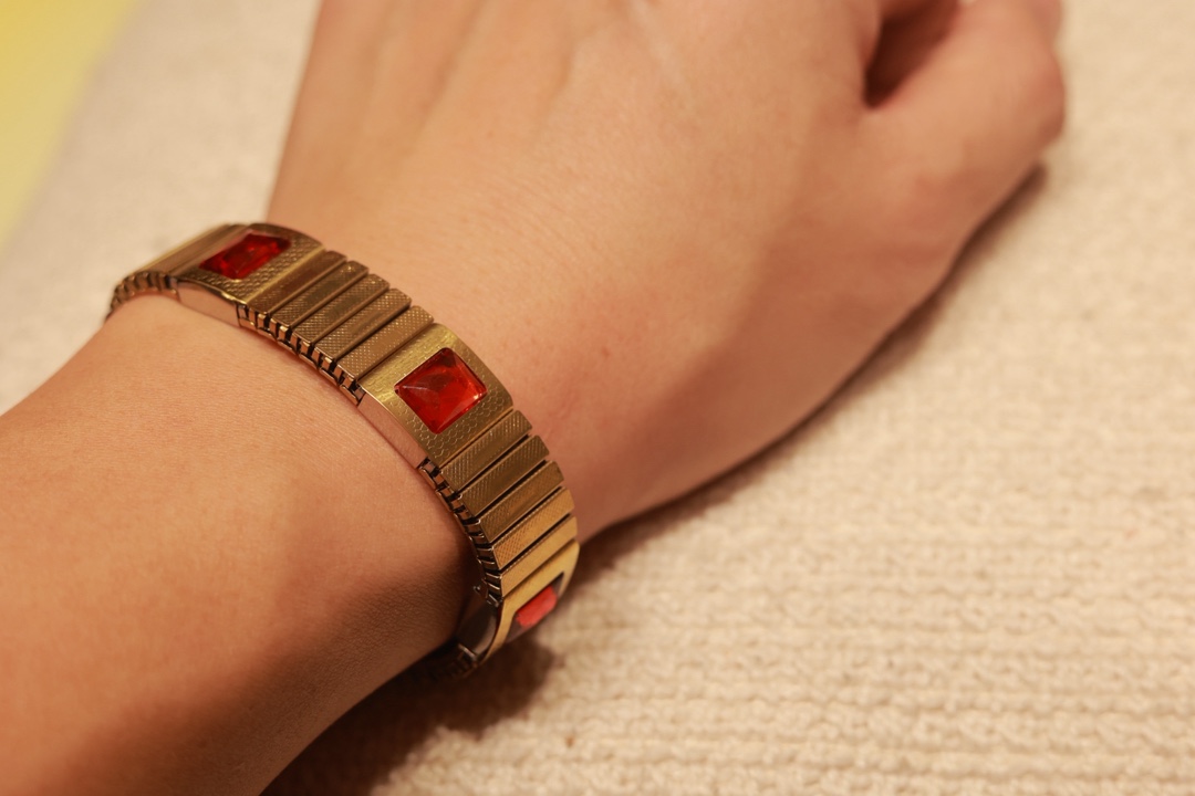 Imitation Gemstone Titanium Steel Magnetic Therapy Bracelet Wholesale Saudi Style Unisex Manufacturer Direct Sales Chain Square Magnetic Trendy