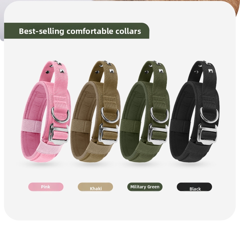 Adjustable Nylon Dog Collar For Medium And Large Breed Dogs_voghion.com