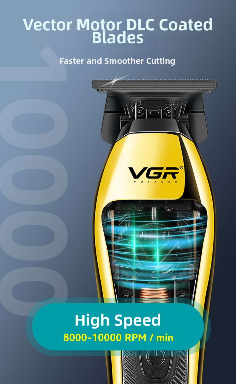 Professional Hair Clipper Set For Men Rechargeable Salon Kit_voghion.com