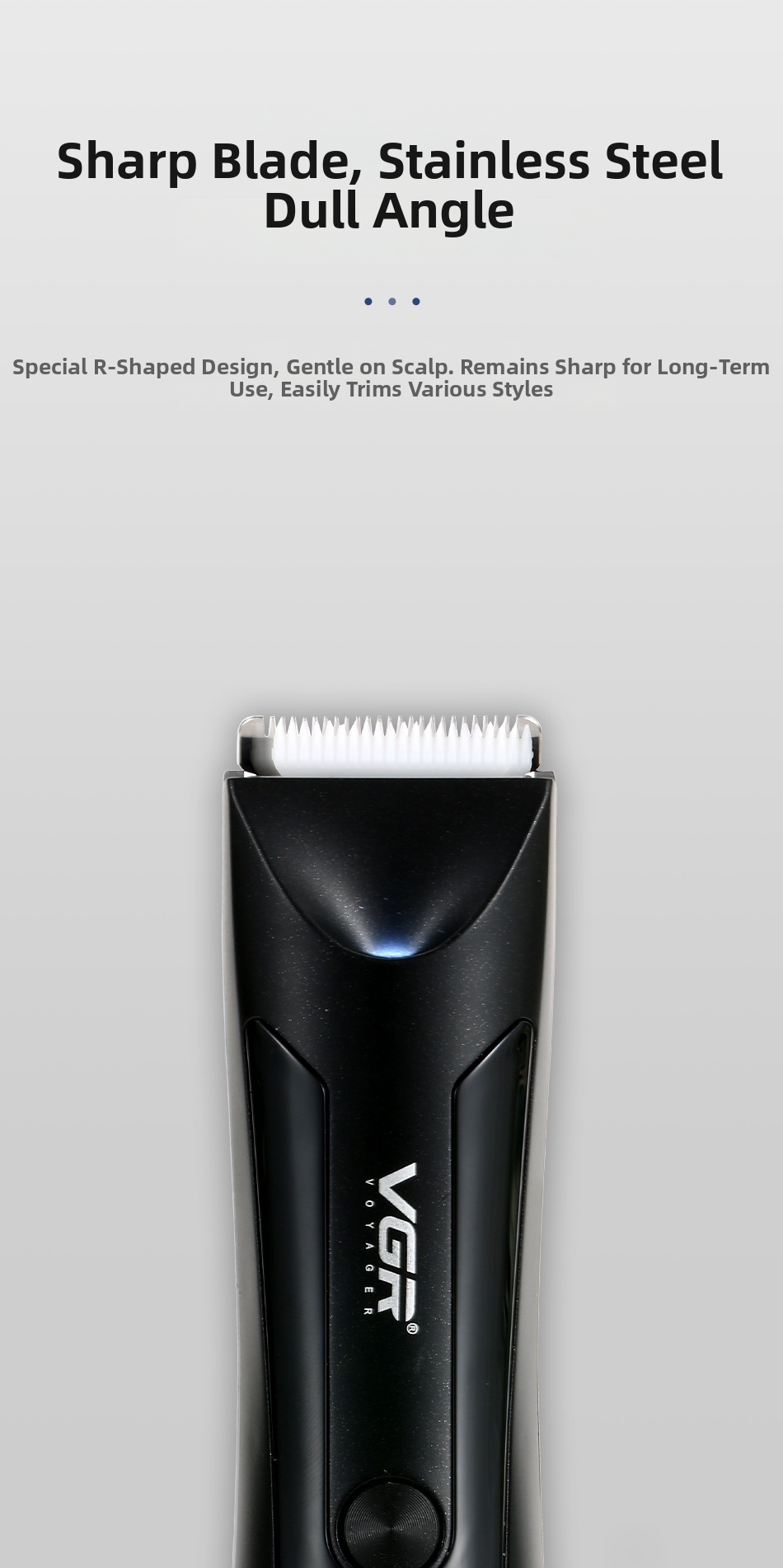 Vgr951 Electric Hair Trimmer For Men Washable With Lcd Display_voghion.com