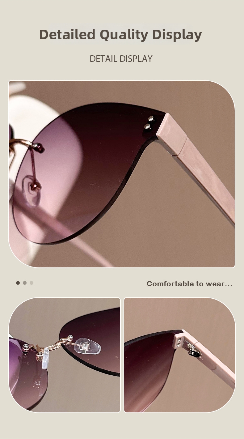 Ovale Oversize Herrensonnenbrille Mit Gradient Uv-schutz_voghion.com