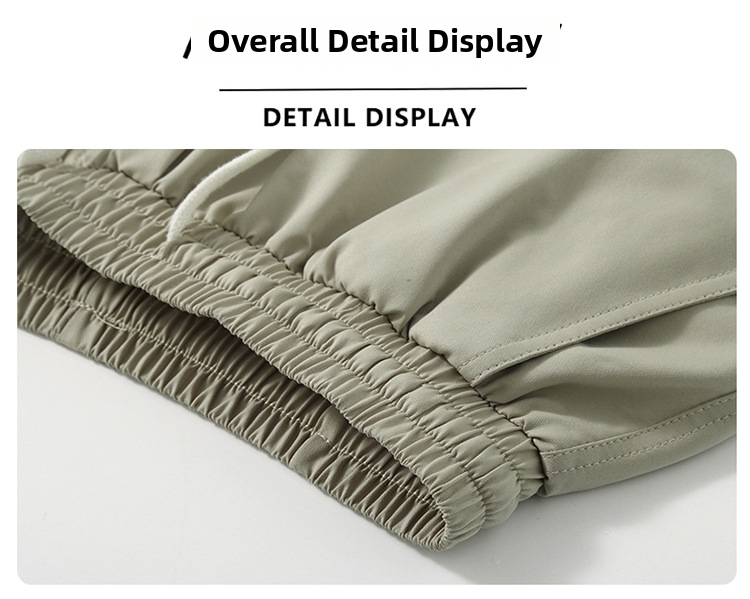 Men's Summer Sports Shorts Thin Loose Casual Five Point Pants Cool Stylish Solid Color_viptrois.com