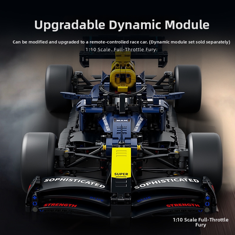 Blue Formula F1 Racing Car Building Blocks Compatible With Toy New Car Birthday Gift_voghion.com