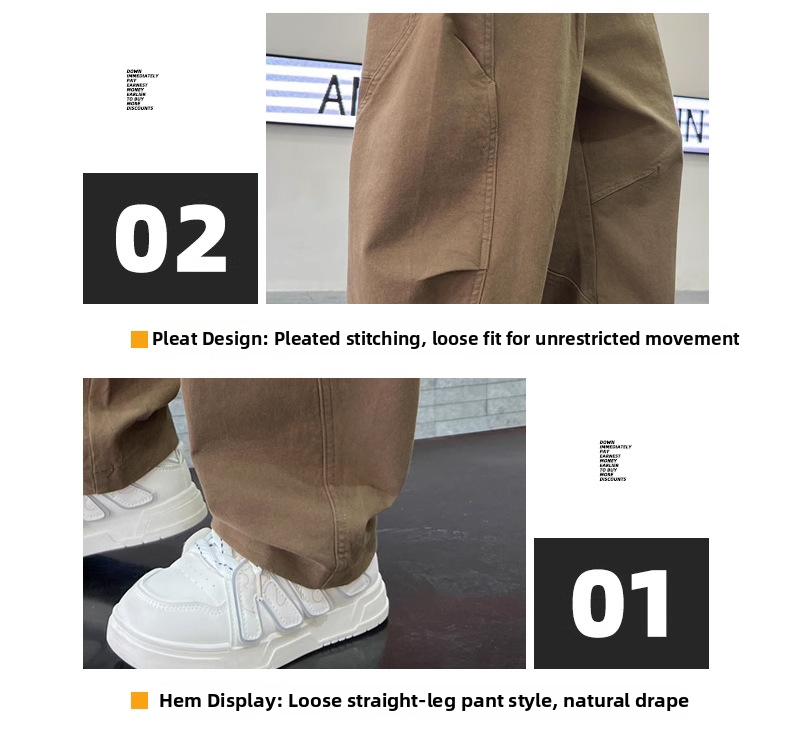 Jungen Cargohose Weites Bein Gerade Schnitt Für Kleinkinder_voghion.com