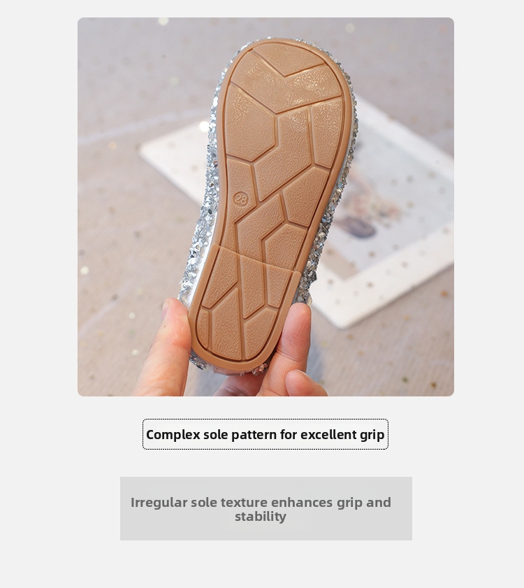 Glitzernde Ballerinas Für Mädchen Aus Leder Für Festliche Anlässe_voghion.com