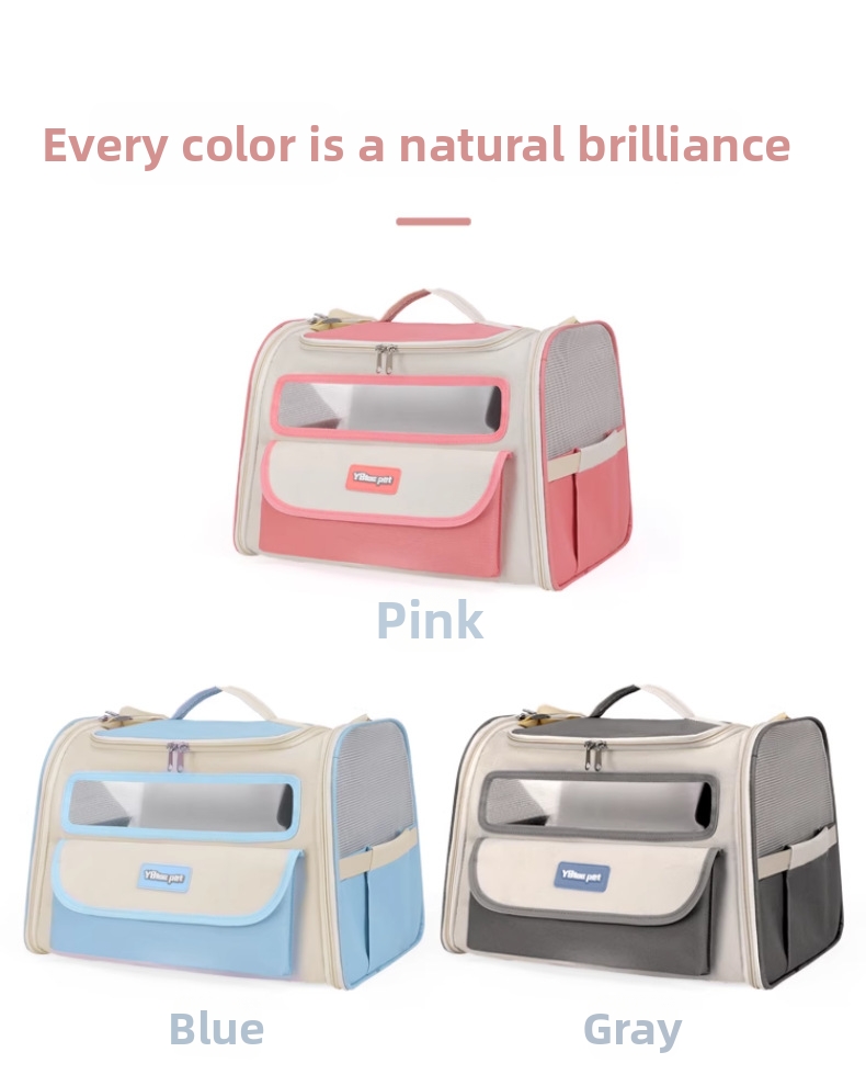 Stylish Pet Carrier Bag Large Capacity Shoulder Accessory For Cats_voghion.com