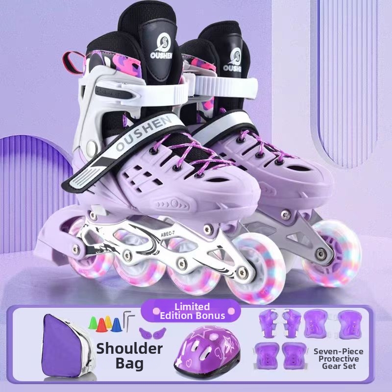 Adjustable Hard Shell Roller Skates For Adults Women Boys Students Skateboarding And Beginners Sports Outdoor Activity_voghion.com