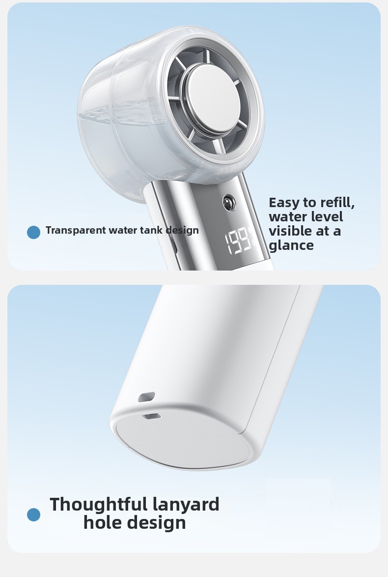 Handheld Mini Fan Portable Usb Cooling Fan With Spray Function_voghion.com