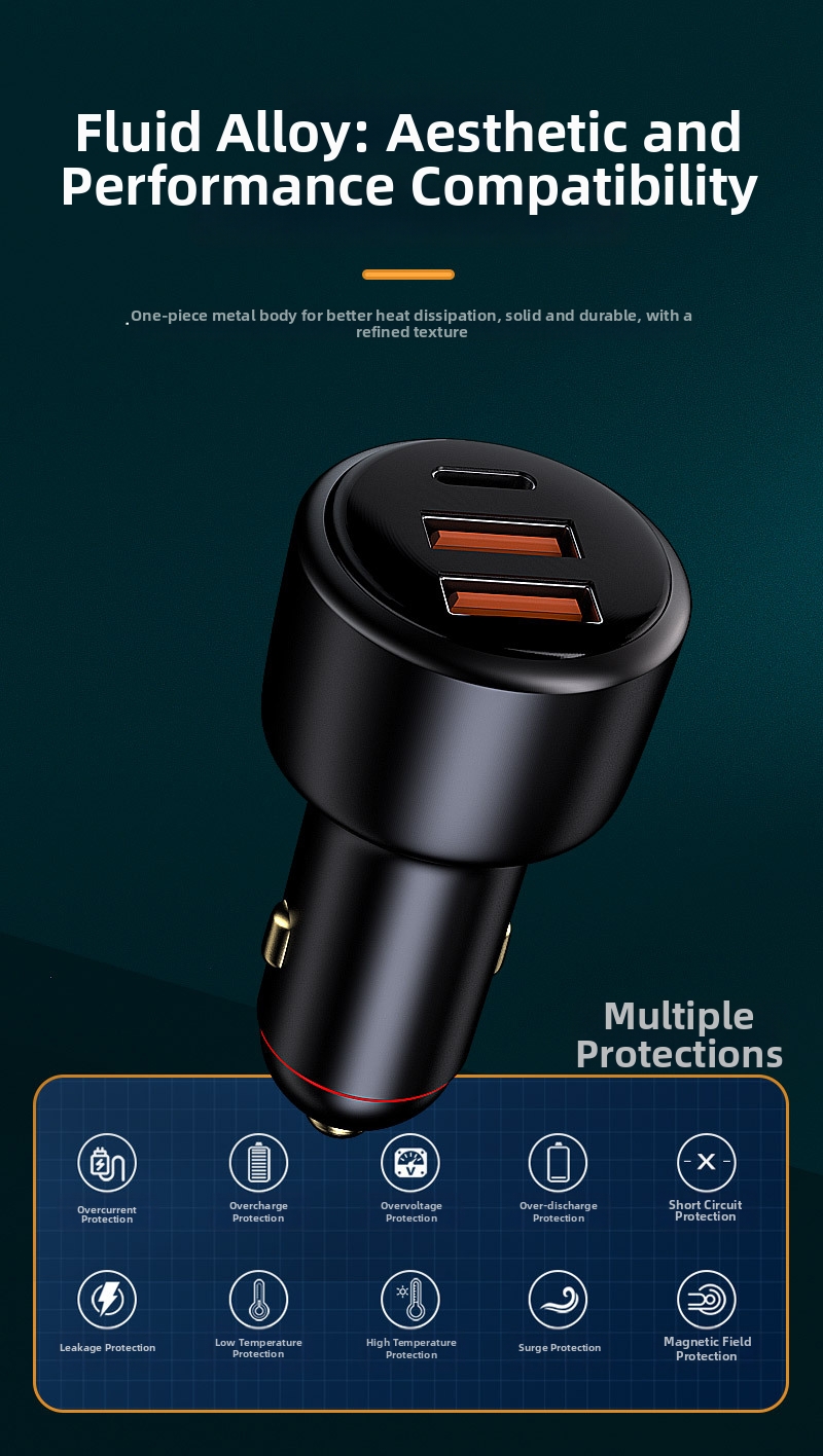 Kfz-ladegerät Mit Schnellladefunktion Pd 100w Handy Autoadapter_voghion.com