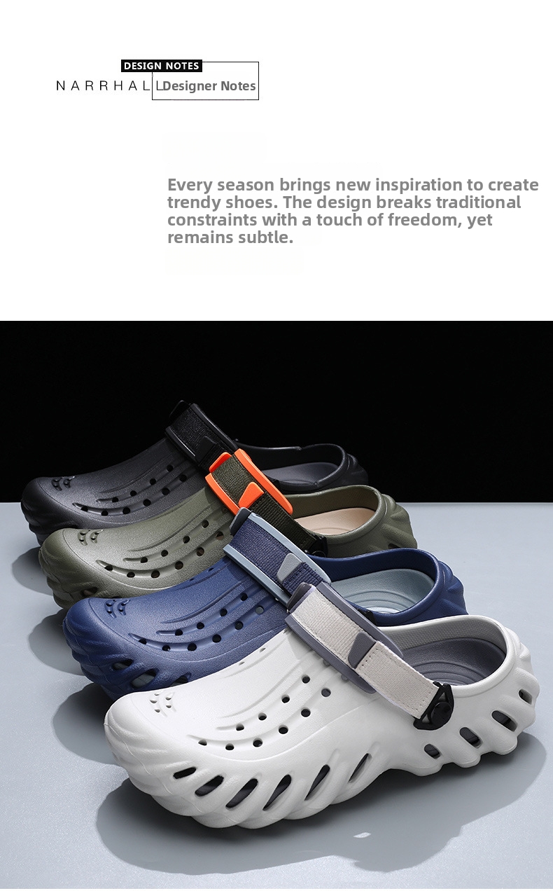 Herren Clogs Für Den Sommer Mit Dicker Sohle Und Rutschfest_voghion.com