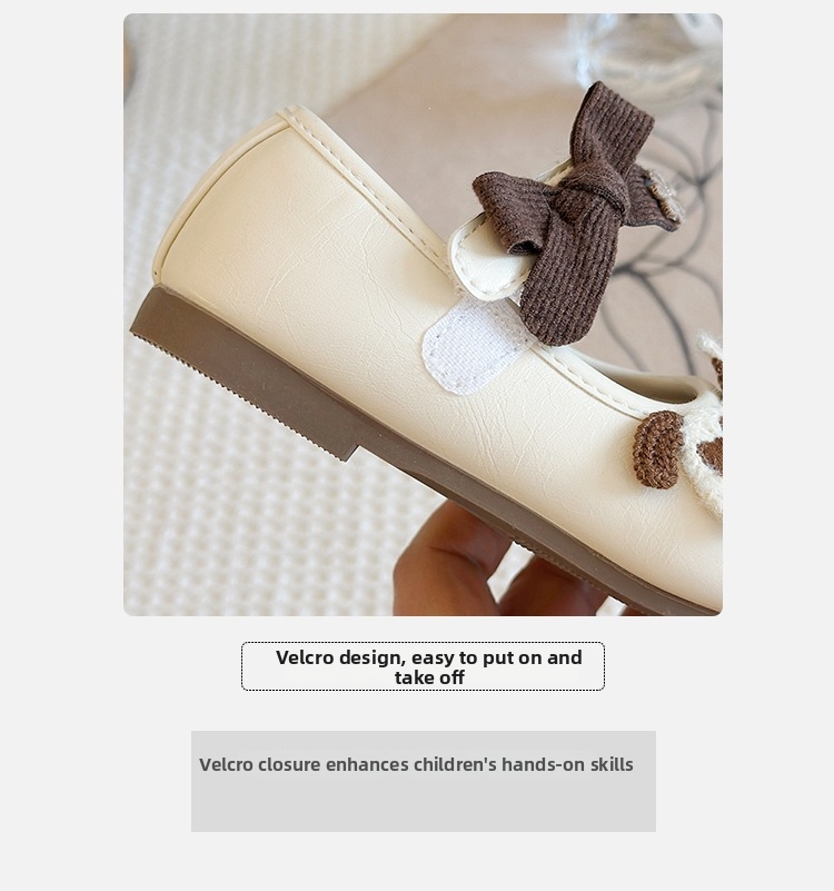 Sapatos de couro para bebé menina estilo princesa sola macia_voghion.com