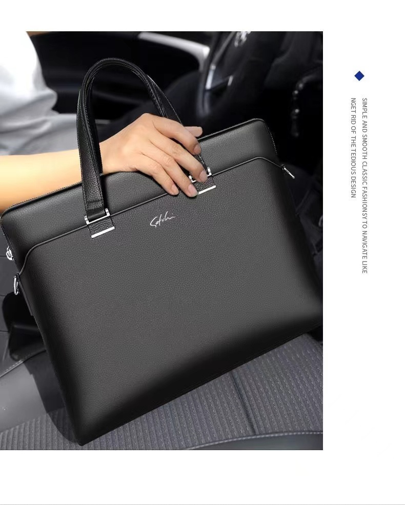 New men's bag, men's handbag, business briefcase, conference document bag, casual computer bag, shoulder bag, crossbody bag