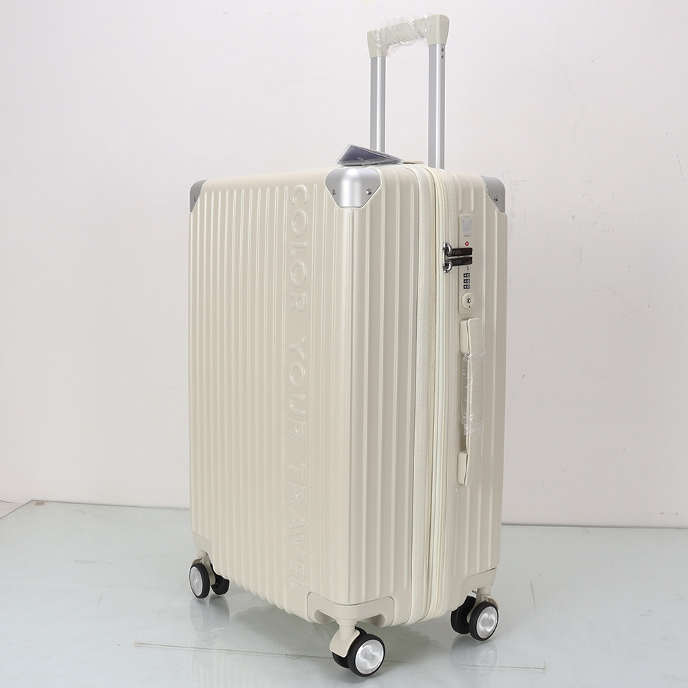 20 Inch Student Trolley Suitcase With Double Layer Explosion Proof Zippers USB Ports And TSA LockRecommended_voghion.com