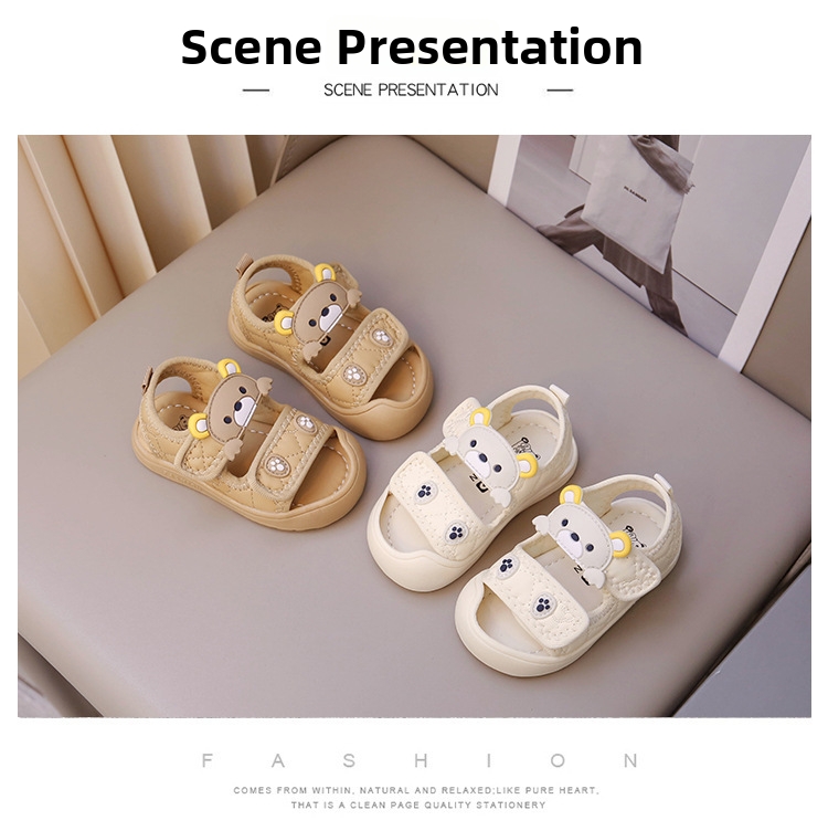 Breathable Baby Walking Sandals With Soft Sole For Beach Summer_voghion.com