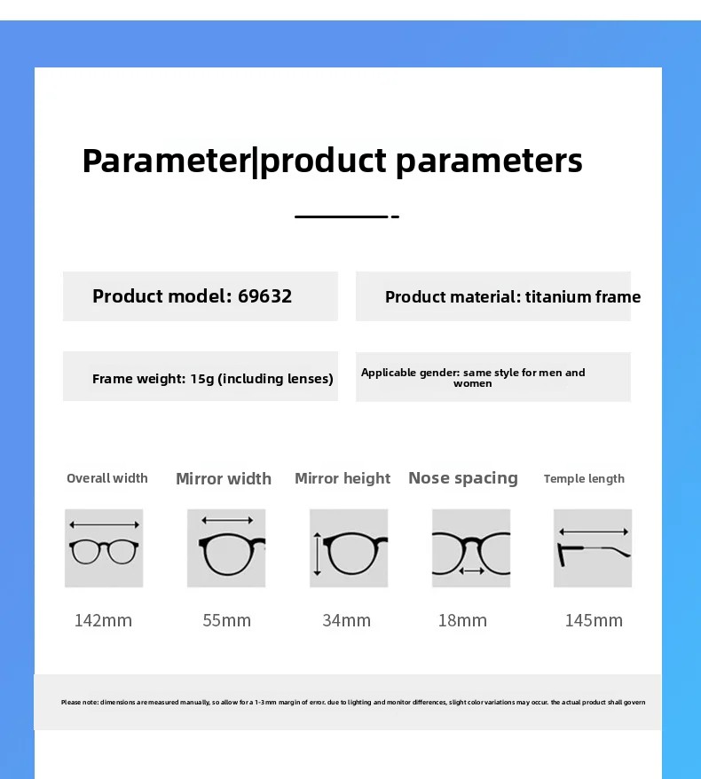 55mm Neue Ultra-licht Rechteckige Reinem Titan Rahmenlose Myopie Gläser Rahmen Männer Anti-blau Licht Lesen Brillen – Detail 3