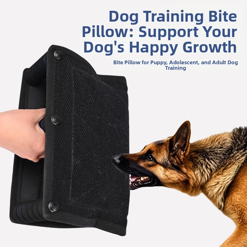 Triangular Target Chew Pillow Dog Training Toy Durable Jute Bite Chew Pillow_voghion.com