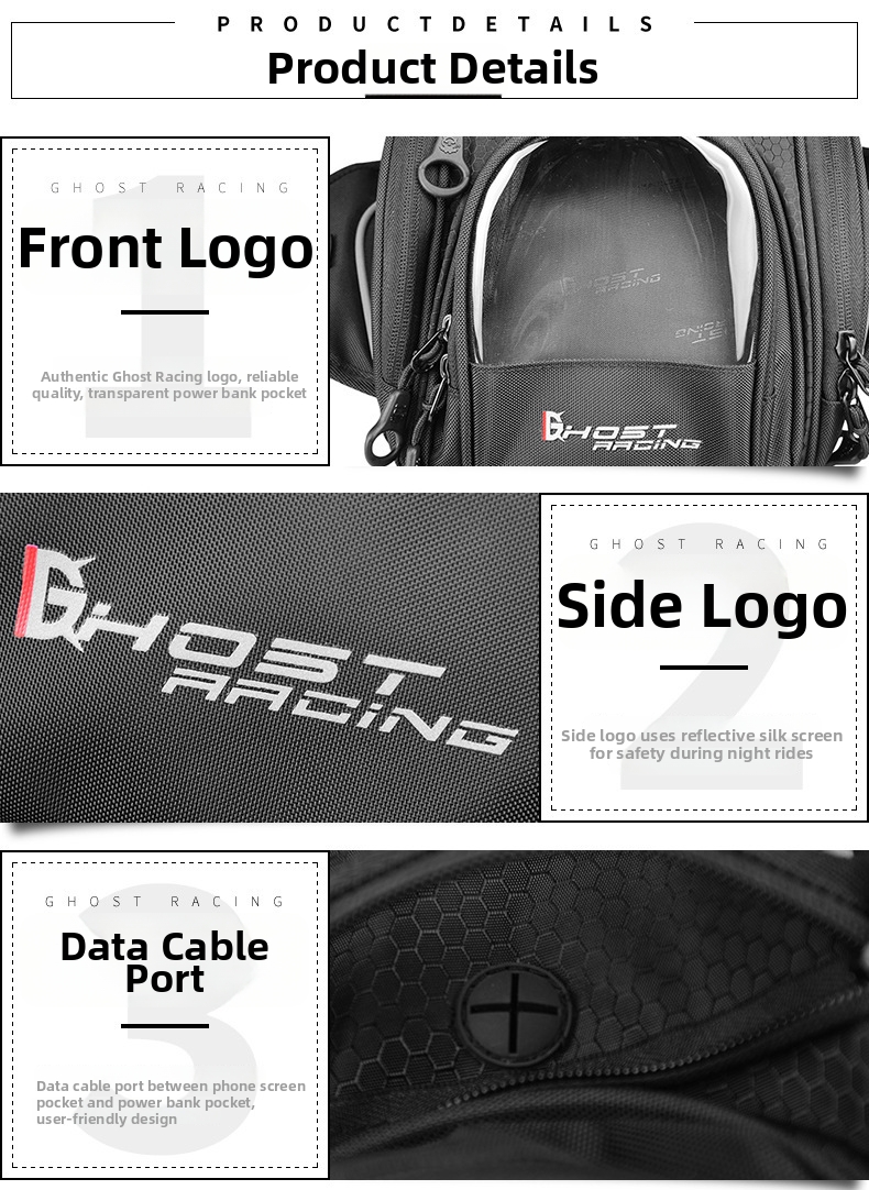 Motorcycle Fuel Tank Bag Waterproof Touchscreen Navigation Bag_voghion.com