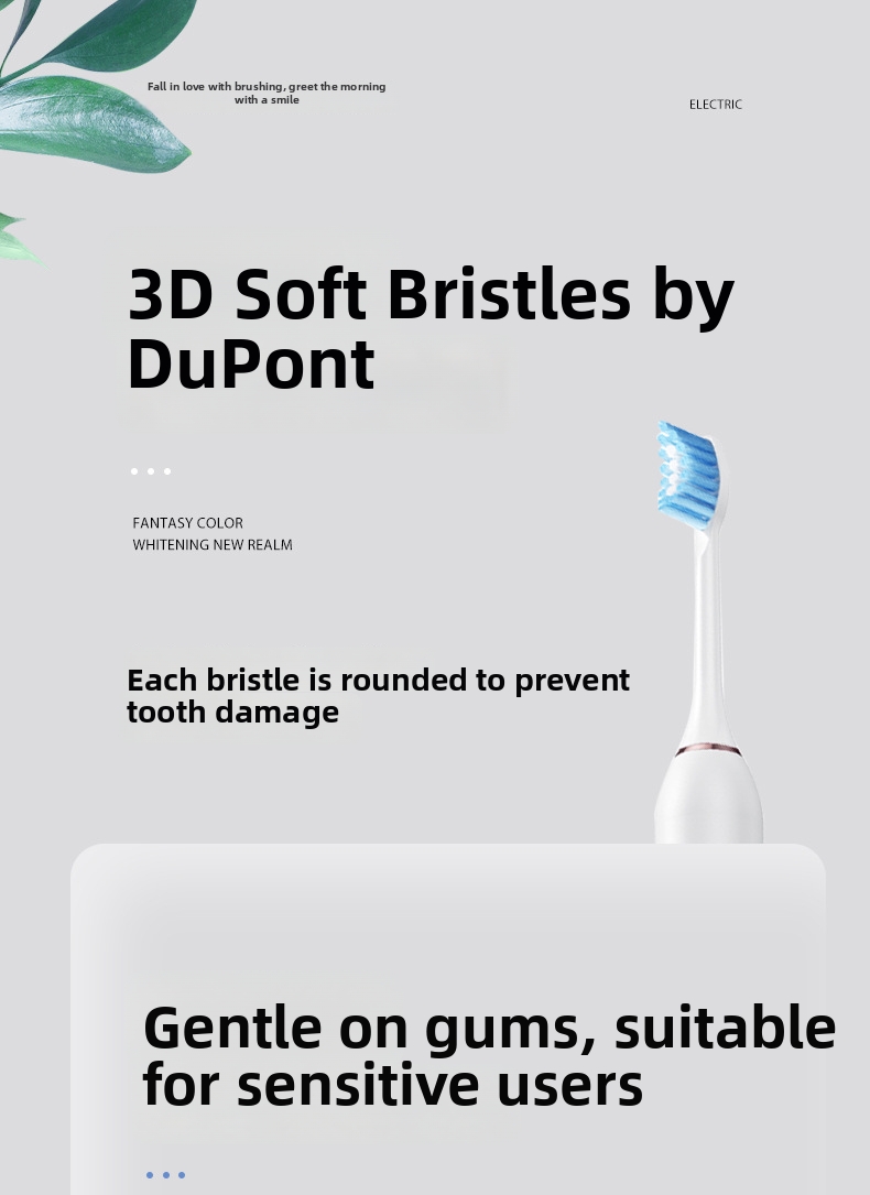 Brosse à dents électrique sonique à lévitation magnétique – 5 modes, poils ultra-doux, étanche, rechargeable par USB, 40 000 tr/min, faible niveau sonore_voghion.com