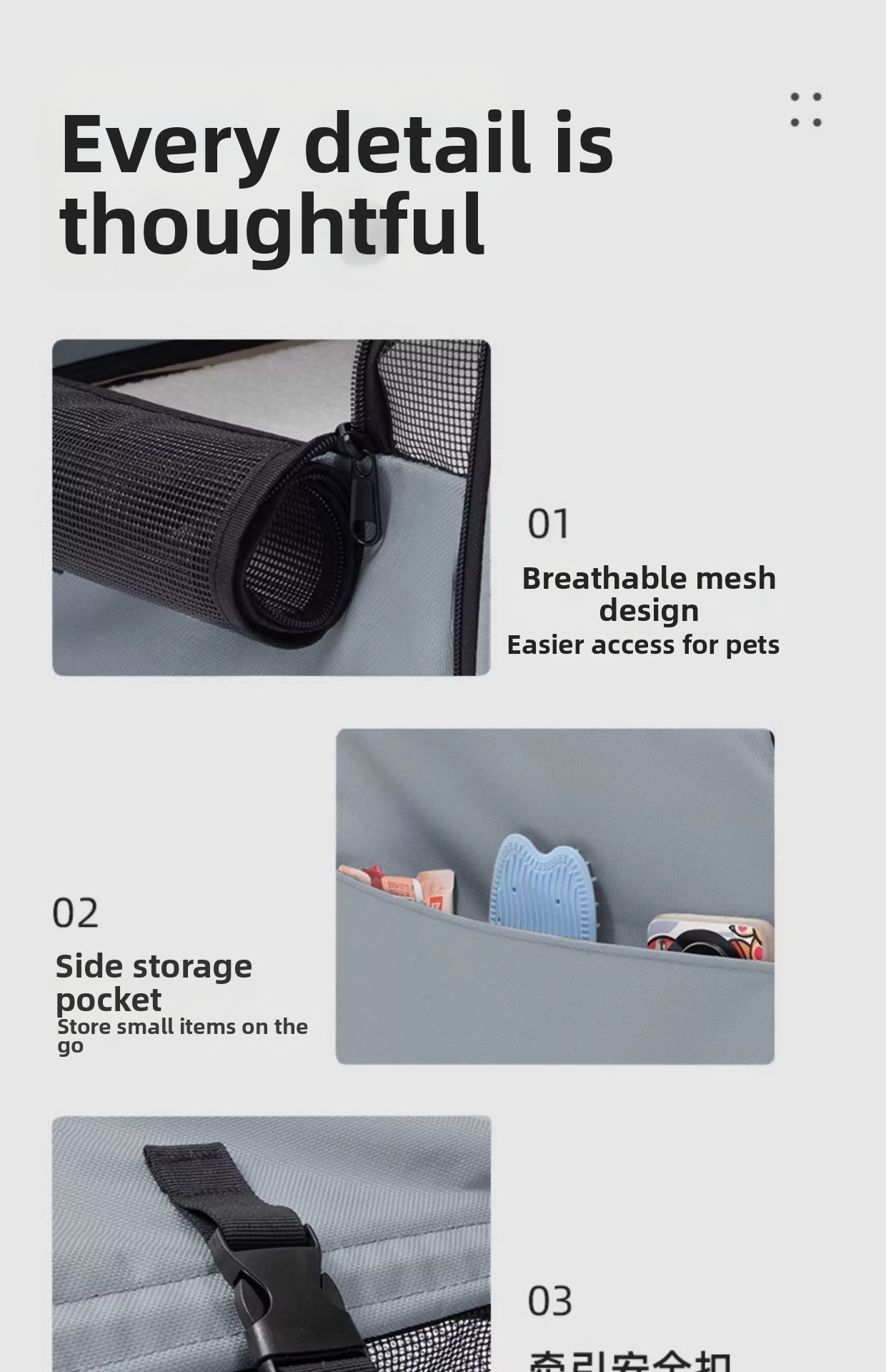 Waterdichte hondenmand voor in de auto draagbare bench_voghion.com