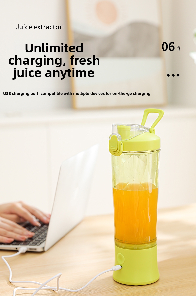 Portable Juicer Blender Cordless Rechargeable Smoothie Maker_voghion.com