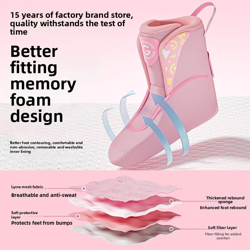 Adjustable Roller Skates For Children - Boys & Girls Beginners Professional Set Ice Skating Ages 6-12_voghion.com