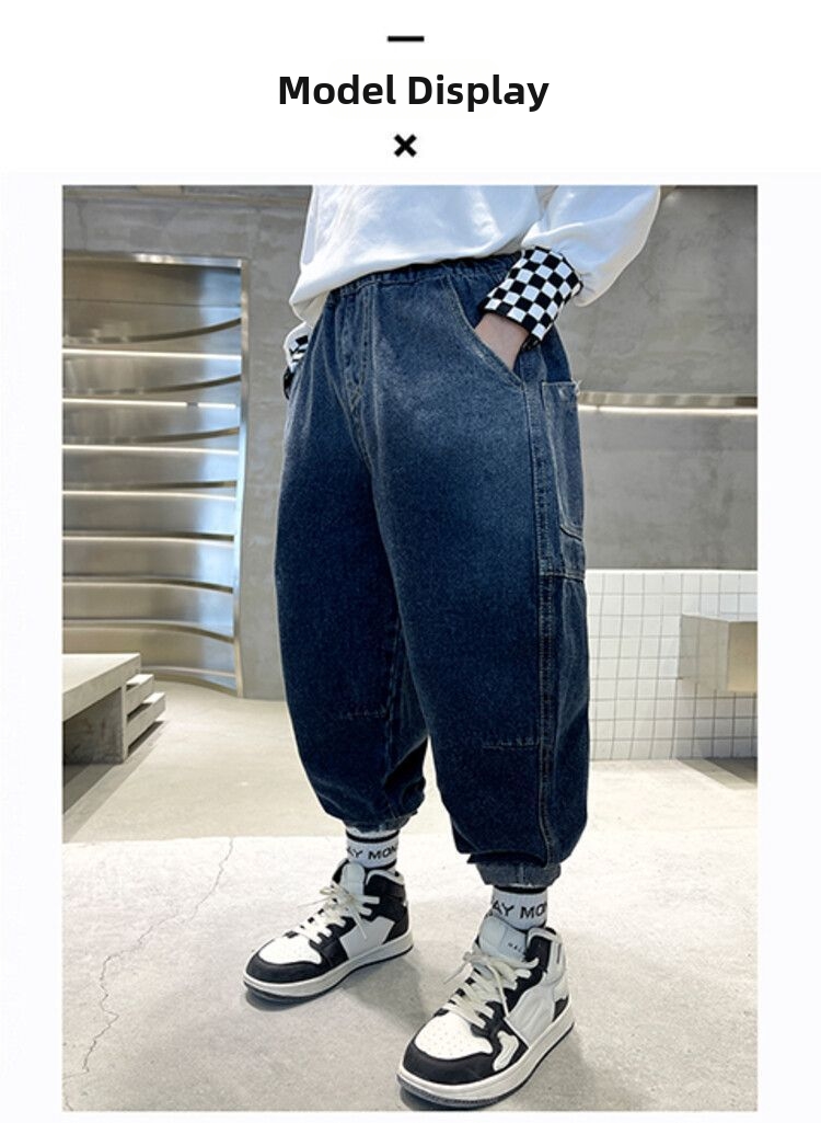 Jeans coréens pour garçons, collection printemps-automne, pantalons longs polyvalents et tendance, nouveauté pour enfants de 3 à 7 ans._voghion.com