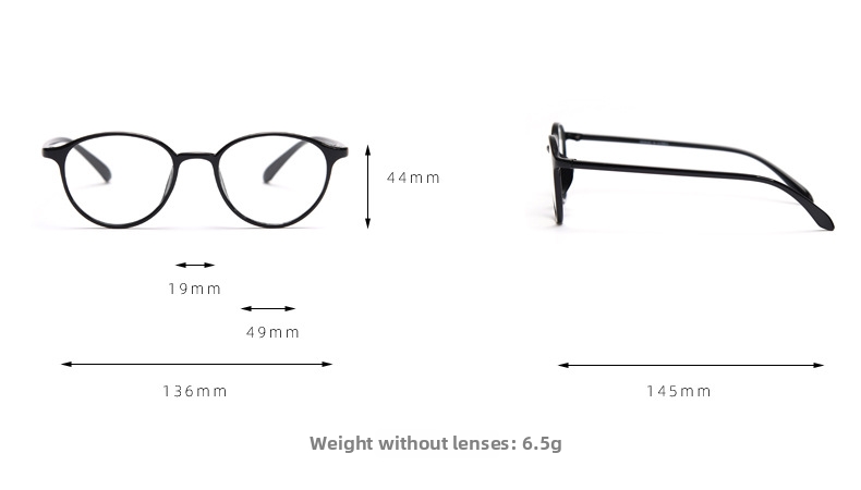 Ovale Lesebrille Für Damen Mit Dünnem Rand Aus Leichtem Tr90_voghion.com