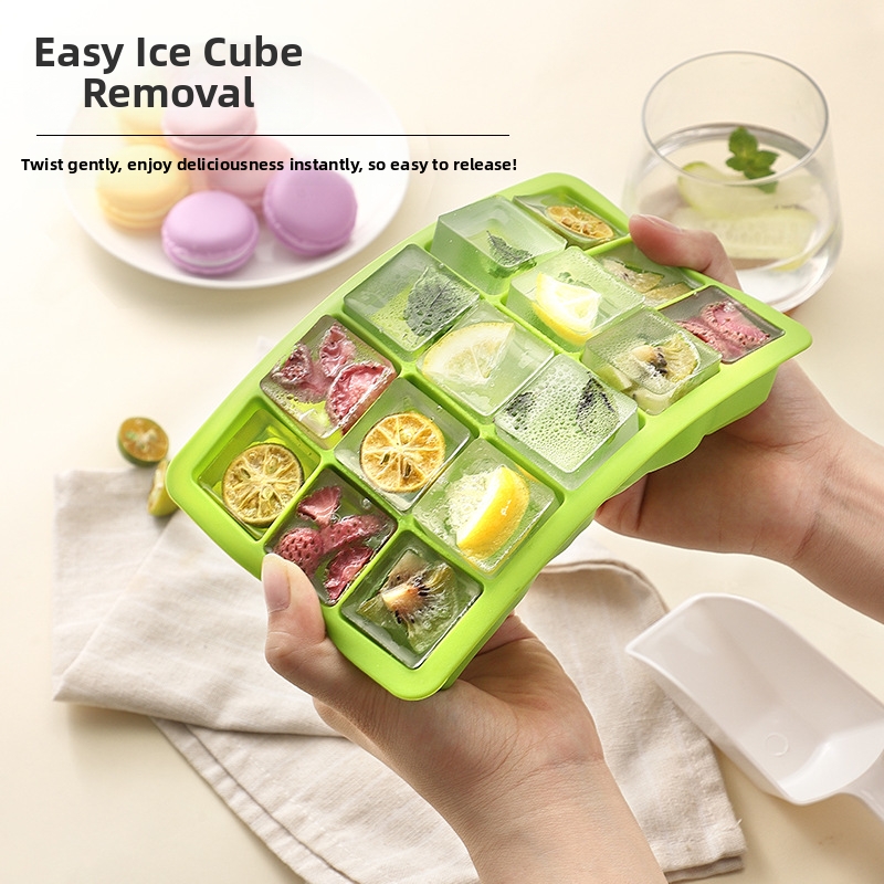 Silikon-Eiswürfelformen mit 4/6/15 Fächern – Kühlende Eiswürfelformen für den täglichen Gebrauch in Küche, Haushalt und Garten_voghion.com