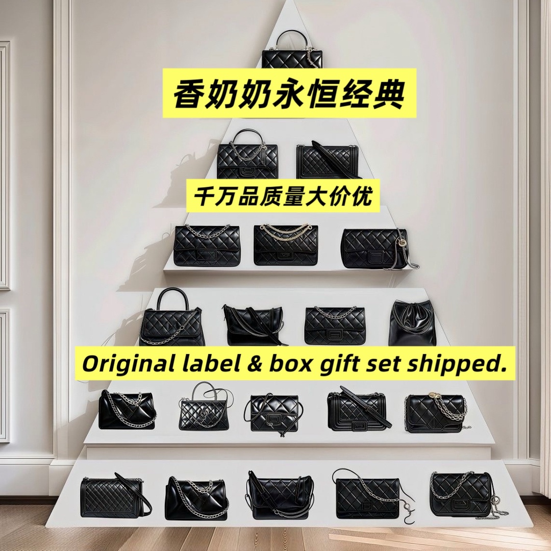 高版本小香风19bag羊皮包woc菱格链条cf真皮女包手提单肩斜挎包包