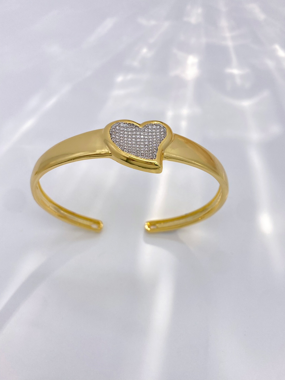 Heart Shape Pattern Women's Gender Plating Design Wholesale Jewelry Vintage Style Heart Shape Copper Zircon Plating Rings Bracelets