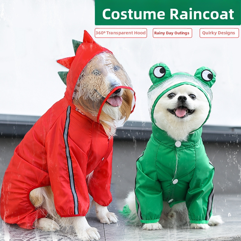 Imperméable pour chien à quatre pattes, vêtement d'extérieur pour animaux de compagnie (Golden Retriever, Bouledogue français, Carlin, Labrador, Chat)._voghion.com