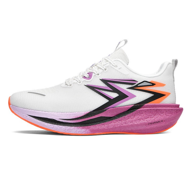 Ran4 Professional Marathon Team Running Shoes Full-Length Carbon Plate Racing Mesh Breathable Shock-Absorbing Running Shoes for Men and Women