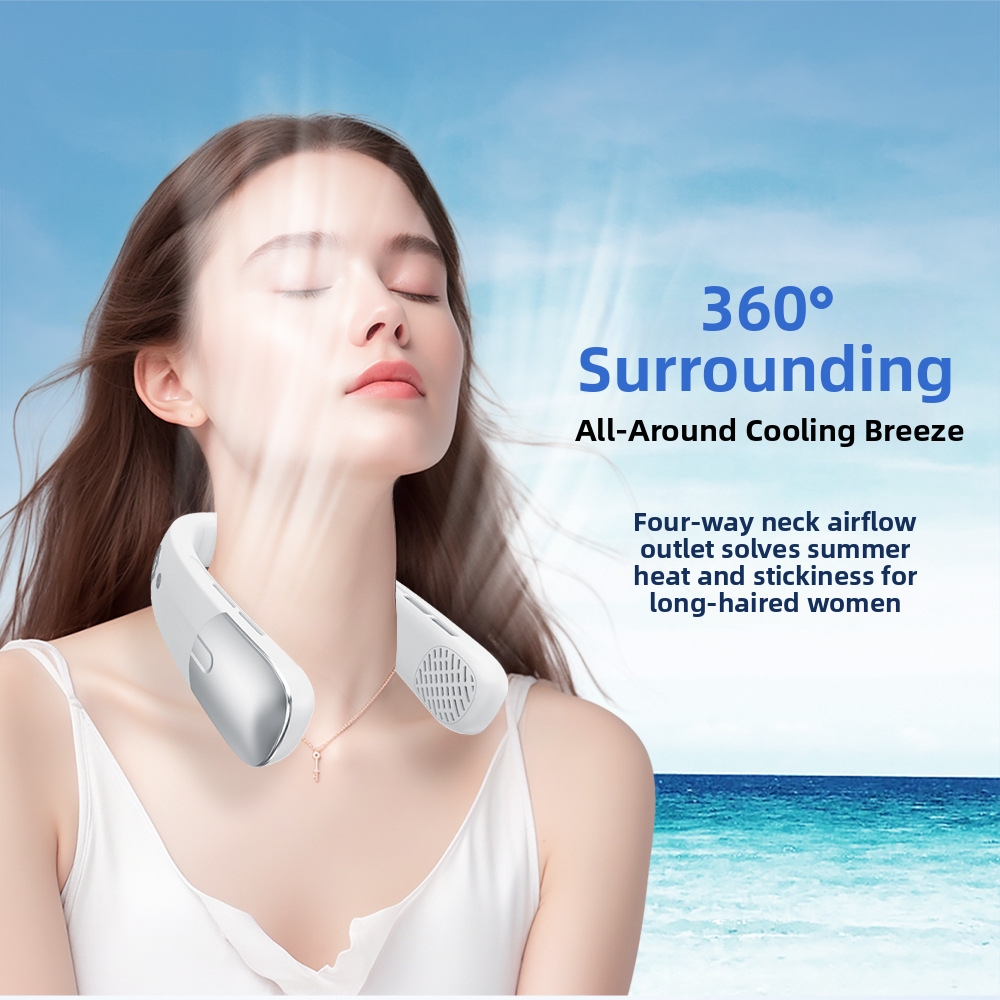 Bladeless Neck Fan Portable High Speed Cooling Personal Fan_voghion.com