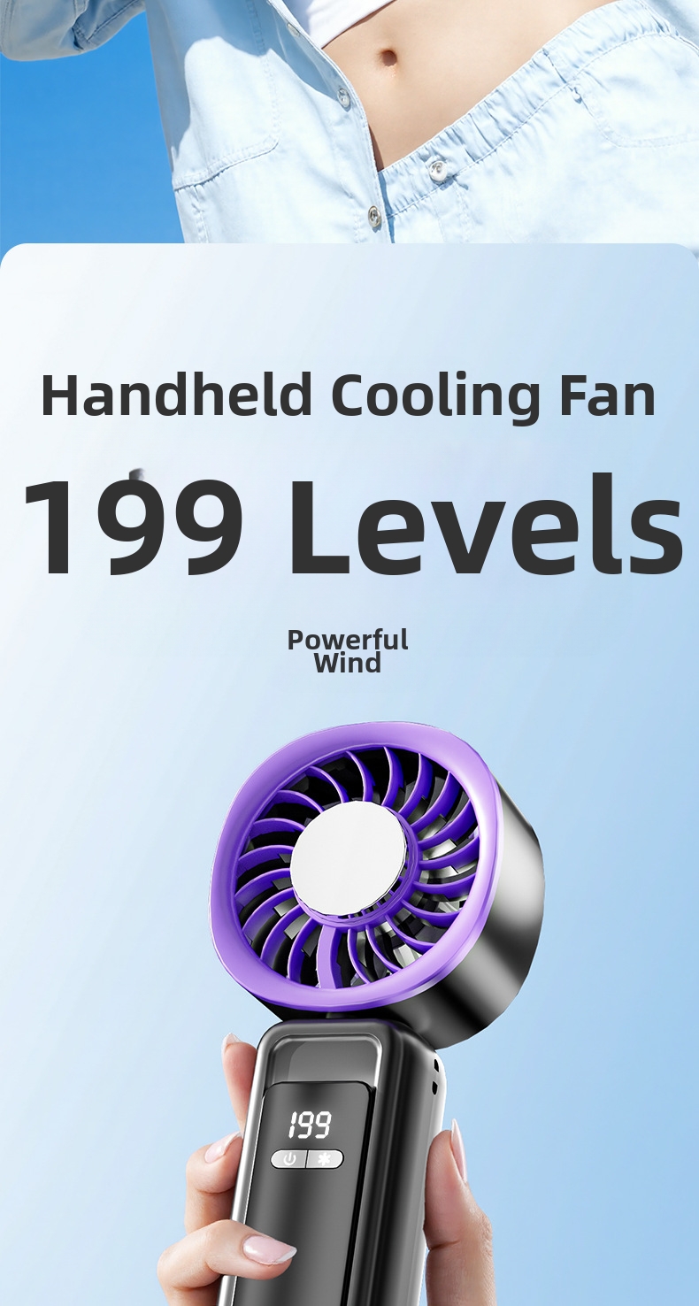 Handheld Cooling Fan Portable Desktop Semiconductor Turbine Fan_voghion.com
