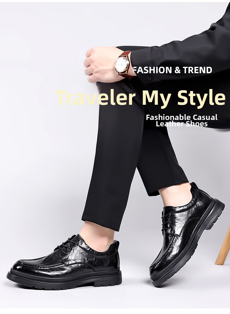 Pantofi casual pentru bărbați din piele pentru work și business_voghion.com