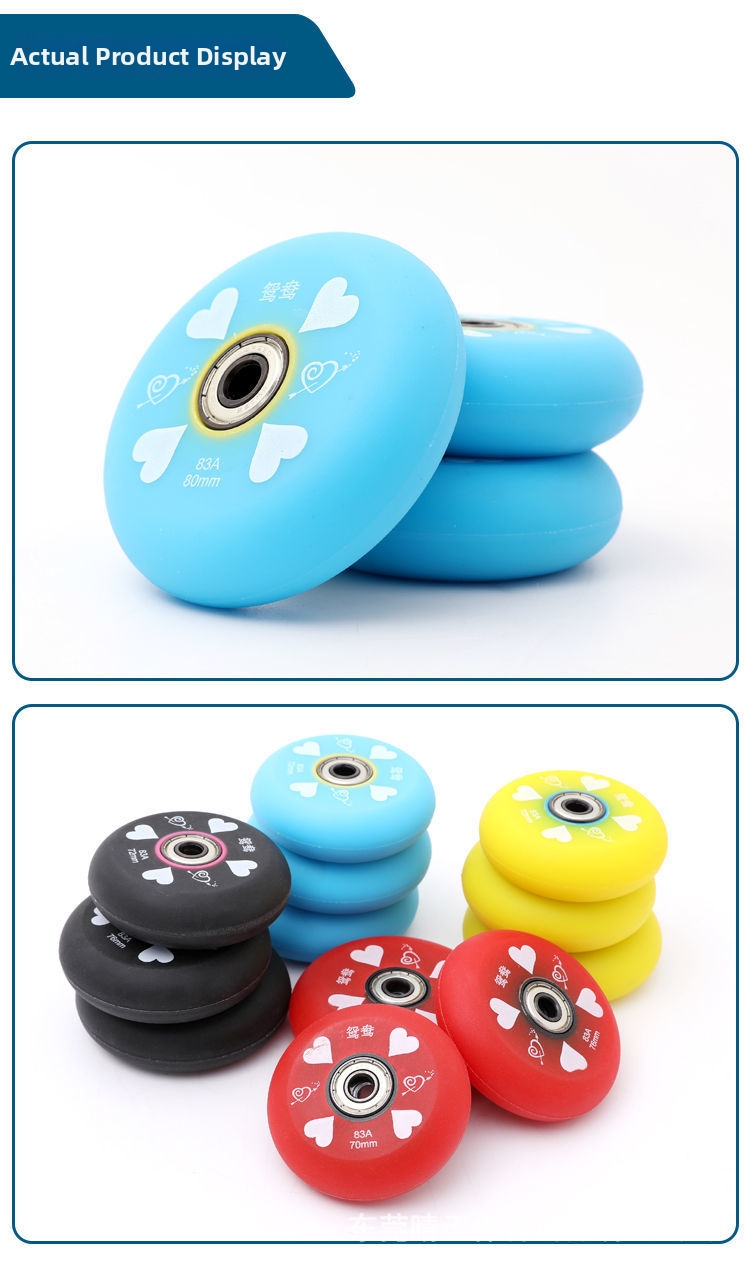 Durable Pu Roller Skate Wheels For Inline And Street Skating_voghion.com