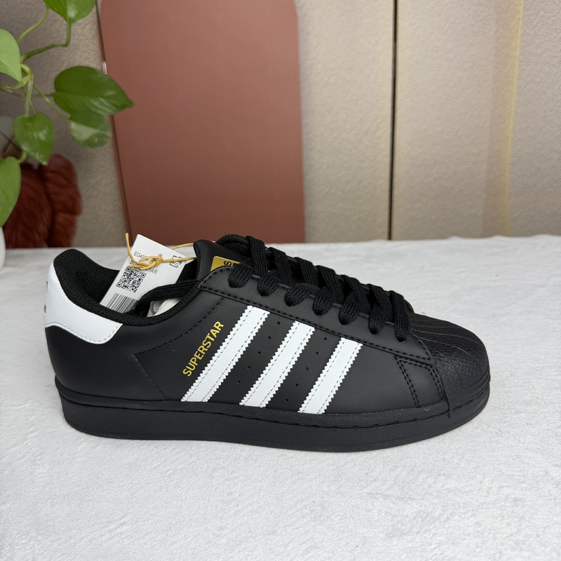 Cross-border foreign trade Putian Adidas classic black and white gold label shell toe thick-soled third-generation sneakers for men and women