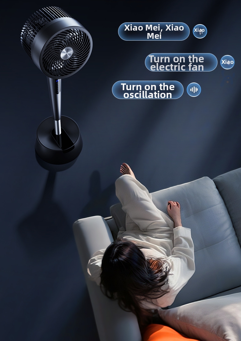 Ventilateur circulateur d'air silencieux avec commande vocale_voghion.com
