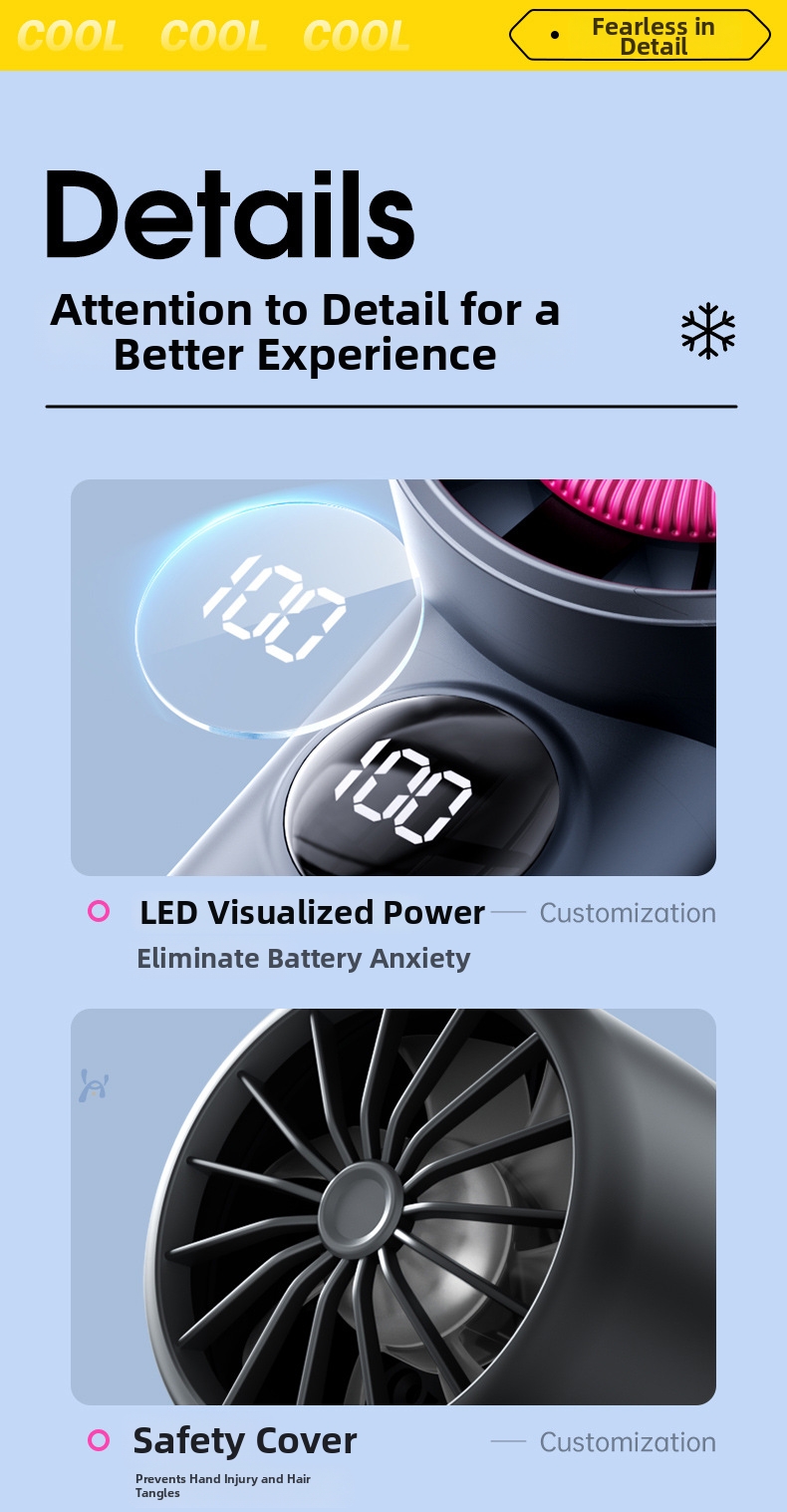 Mini ventilatore portatile a mano ricaricabile usb a turbina_voghion.com