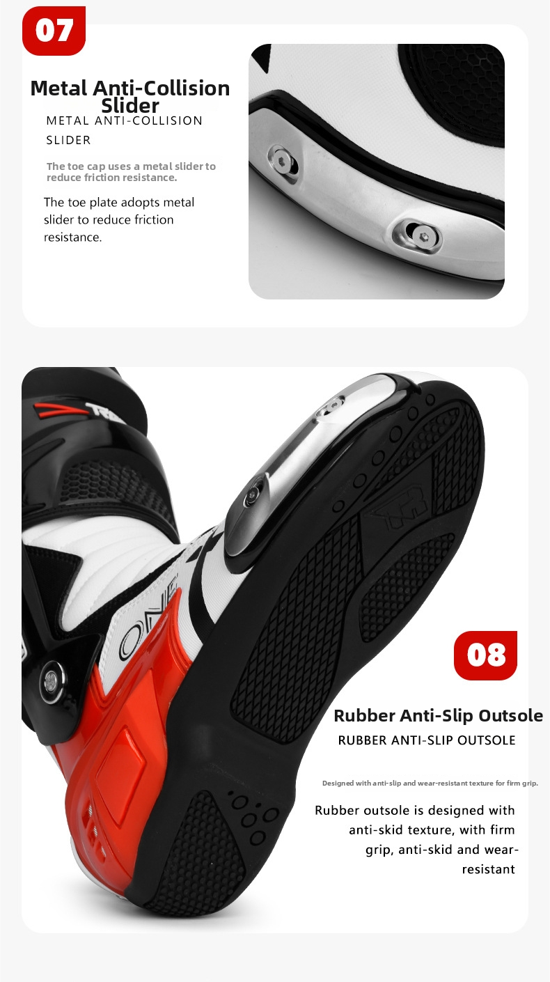Men's Motorcycle Riding Boots Waterproof Leather Safety Gear_voghion.com