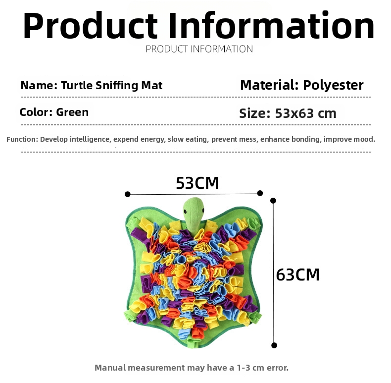 Pet Sniffing Mat For Dogs And Turtles Educational Slow Feeding_voghion.com