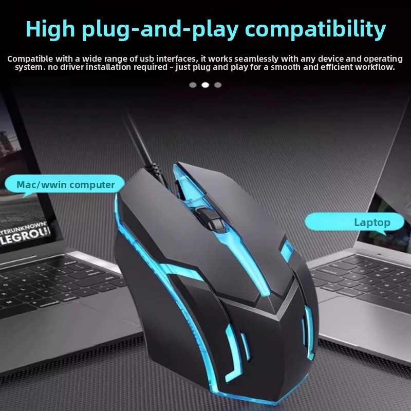 Mouse gaming cablato con illuminazione rgb per pc e computer_voghion.com