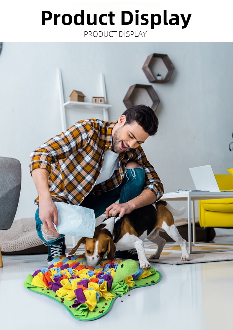 Pet Sniffing Mat For Dogs And Turtles Educational Slow Feeding_voghion.com